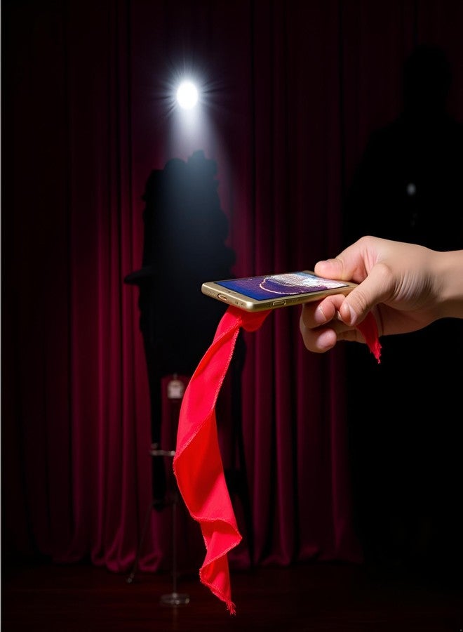 Sluswallow Silk Through Phone Magic Trick - Adult Performance Prop Tool for Girlfriend/Wedding Shows, Streets or Parties - Image 3
